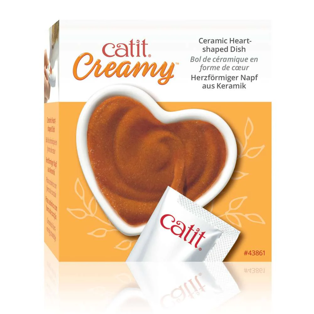 Catit Creamy Heart Treat Dish - Image 5