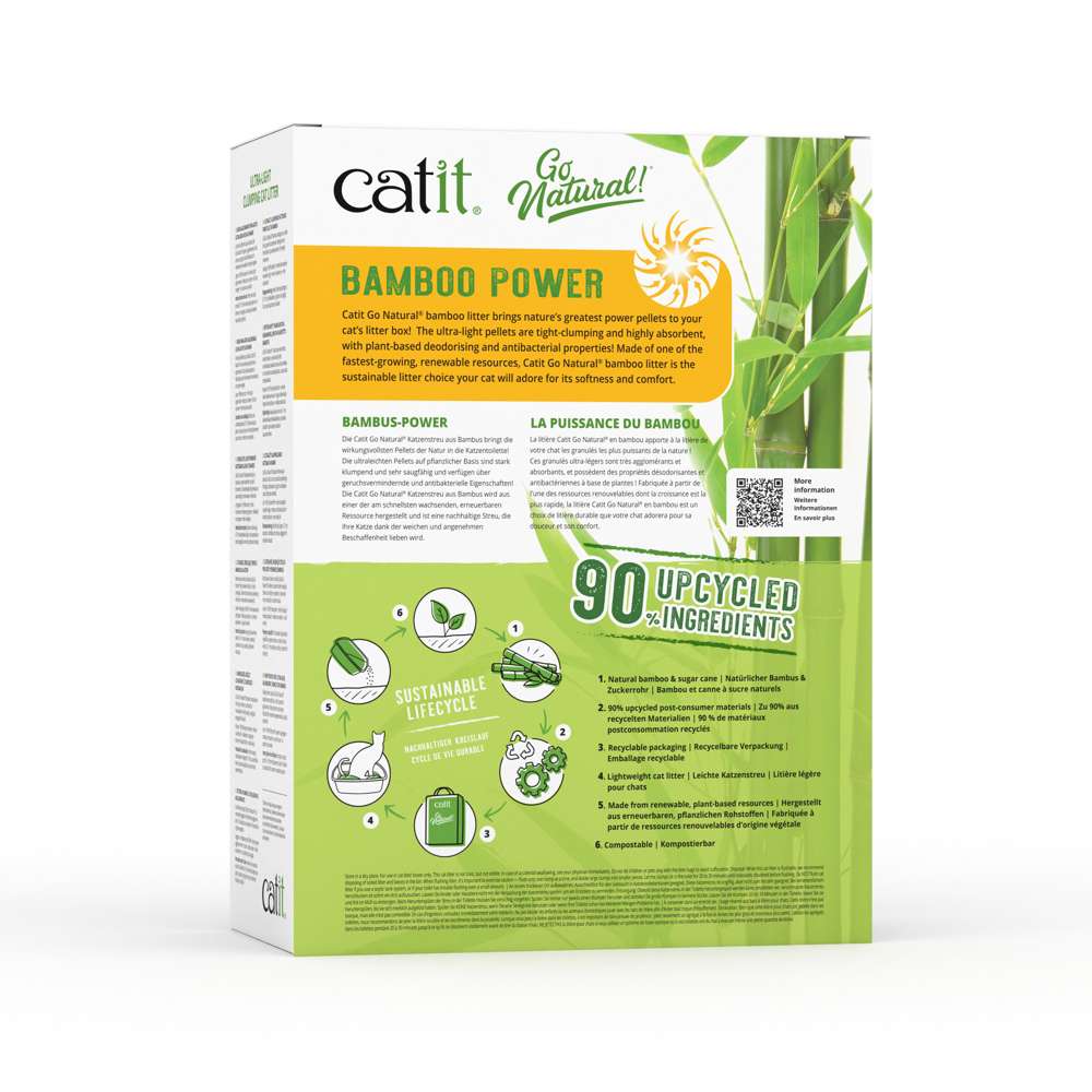 Catit Go Natural Vanilla Scented Ultra Light Clumping Cat Litter - Image 7