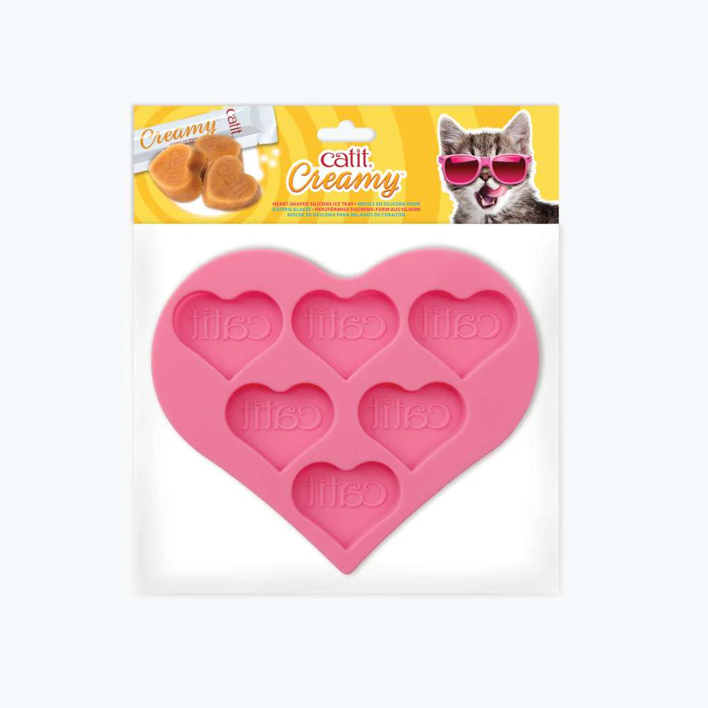 Catit Creamy Heart-Shaped Silicone Ice Tray - Image 8