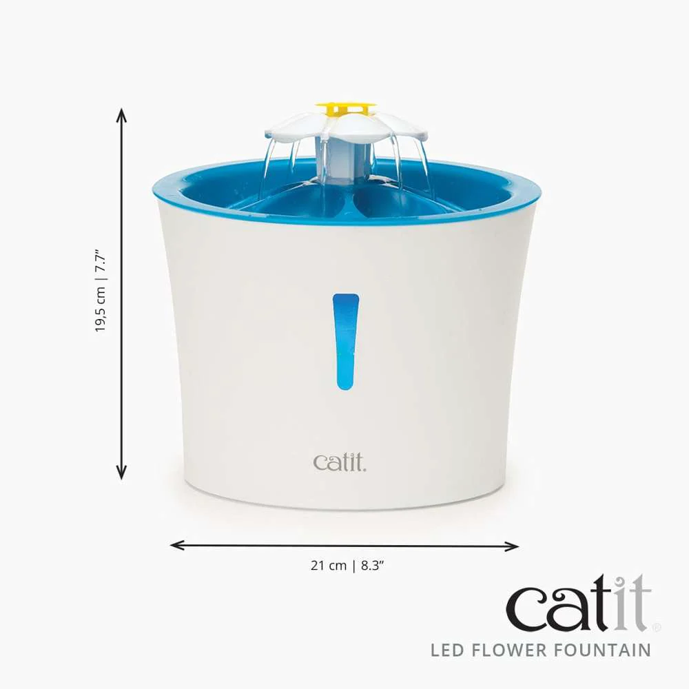 Catit LED Flower Water Drinking Fountain - Image 10