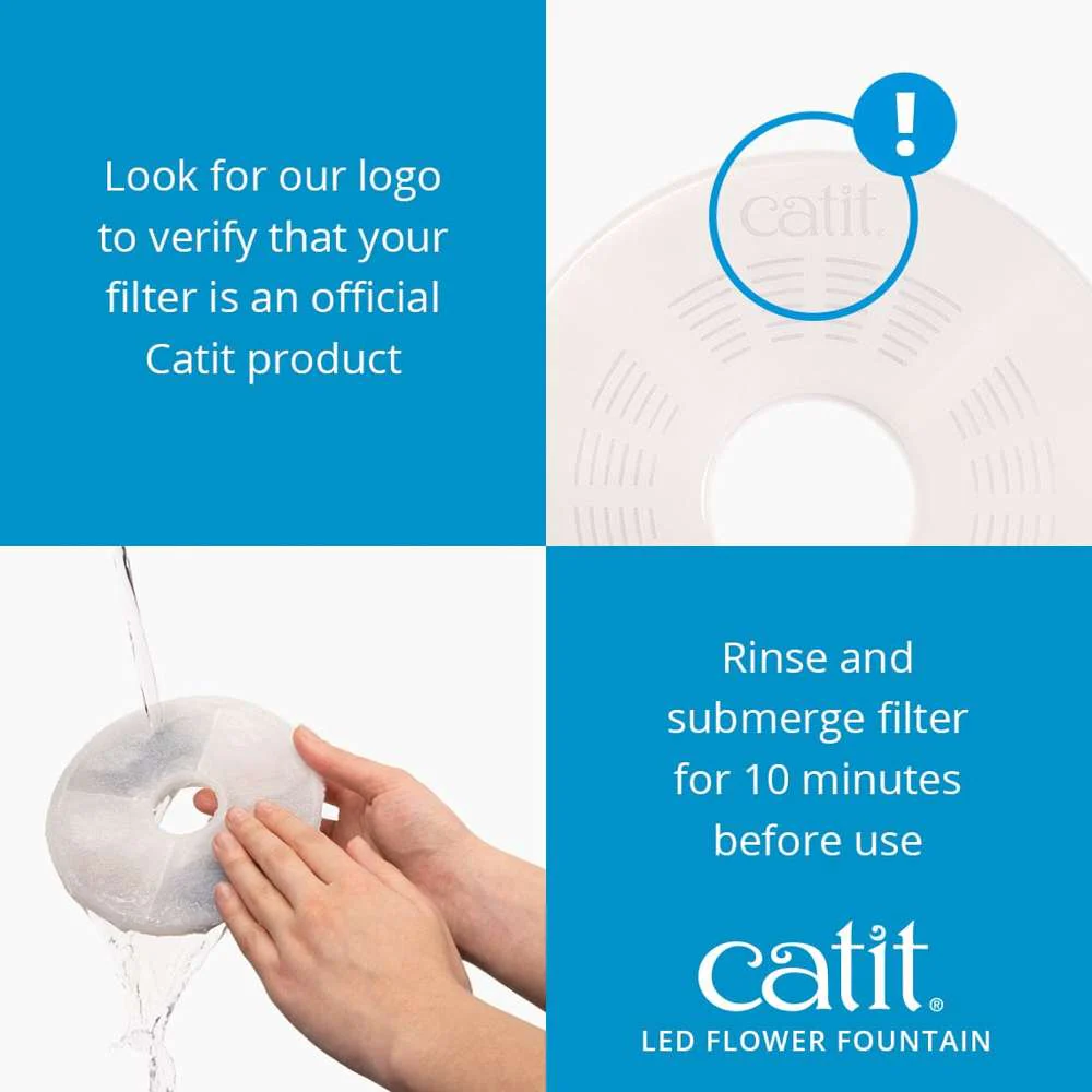 Catit LED Flower Water Drinking Fountain - Image 7