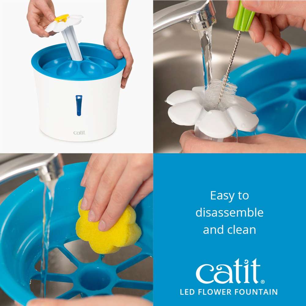Catit LED Flower Water Drinking Fountain - Image 8
