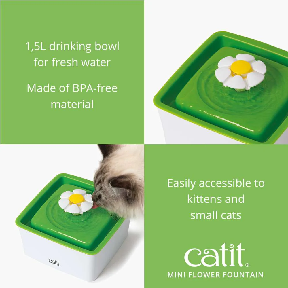 Catit Mini Flower Water Drinking Fountain - Image 3