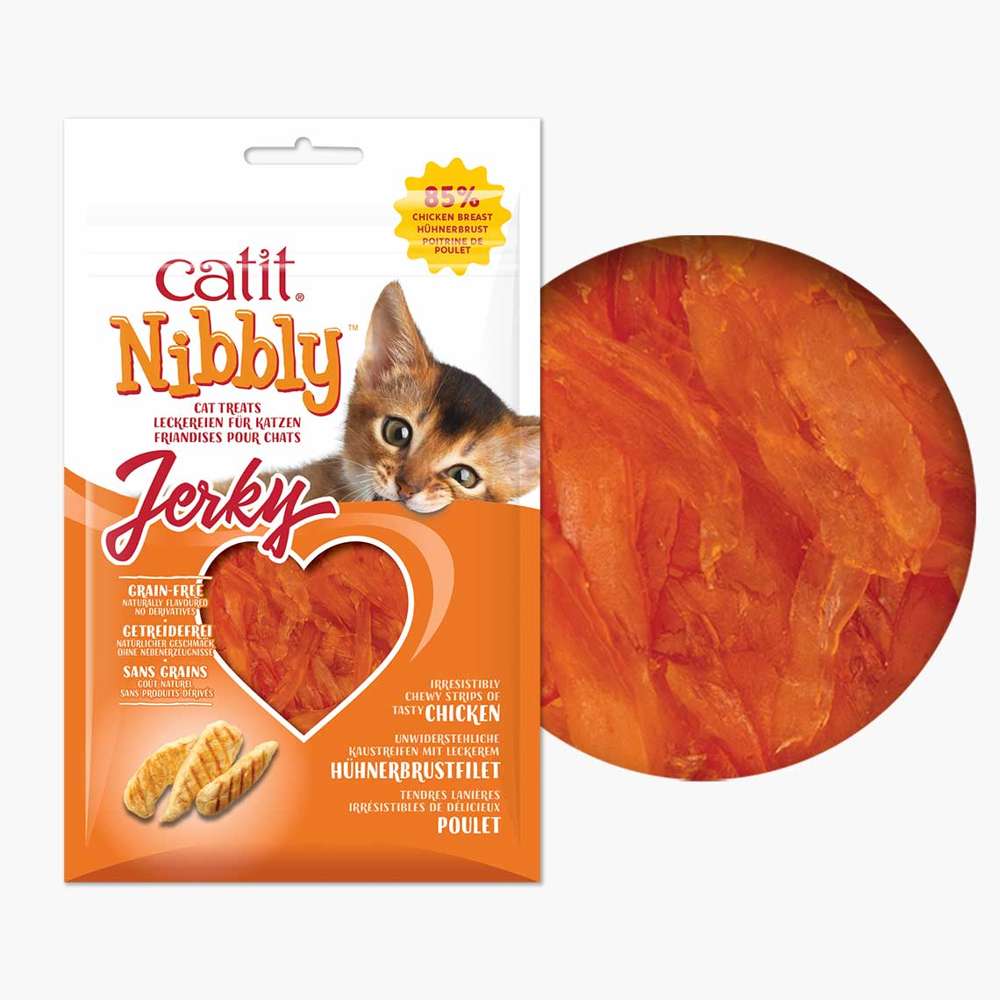 Catit Nibbly Jerky ā Soft Meaty Cat Treats - Image 2