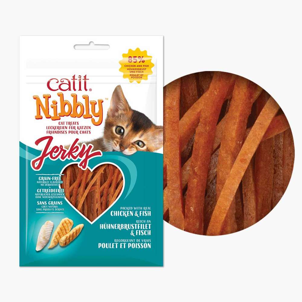 Catit Nibbly Jerky ā Soft Meaty Cat Treats - Image 3
