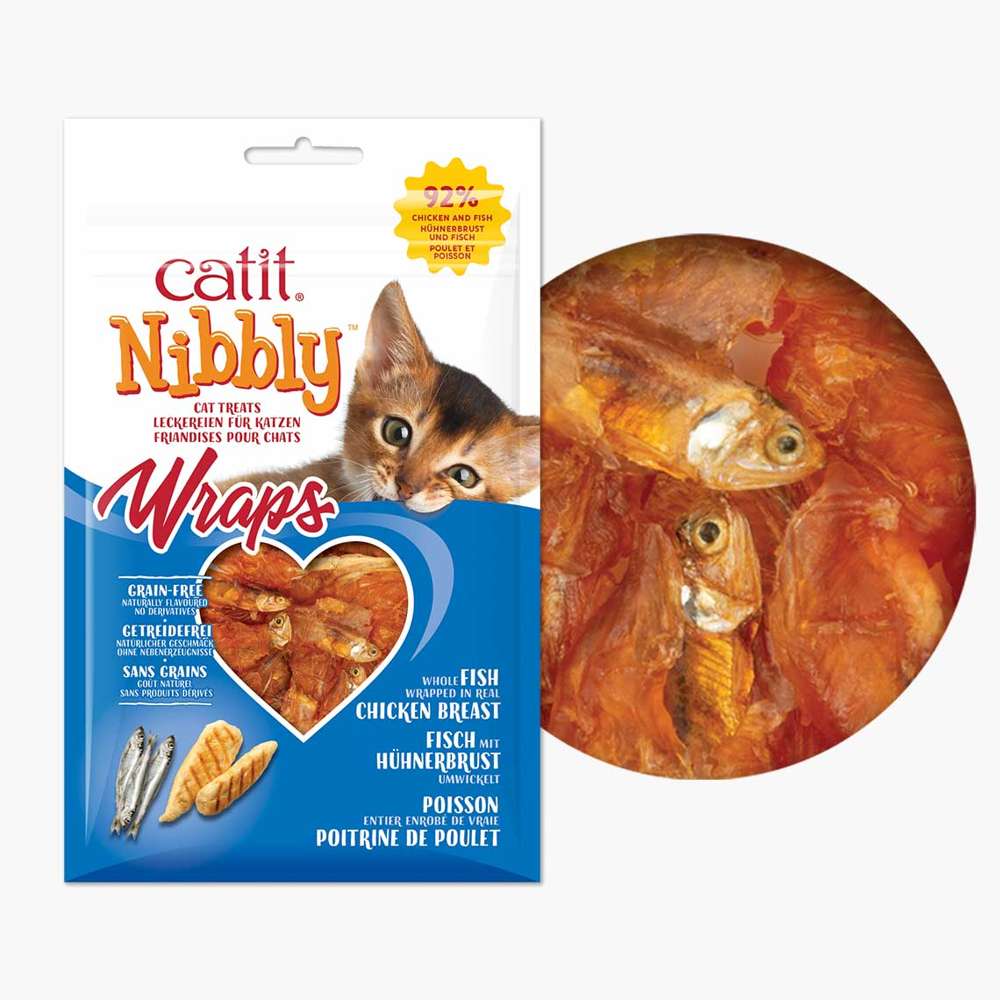 Catit Nibbly Wraps – Chicken & Anchovy Cat Treats - Image 2