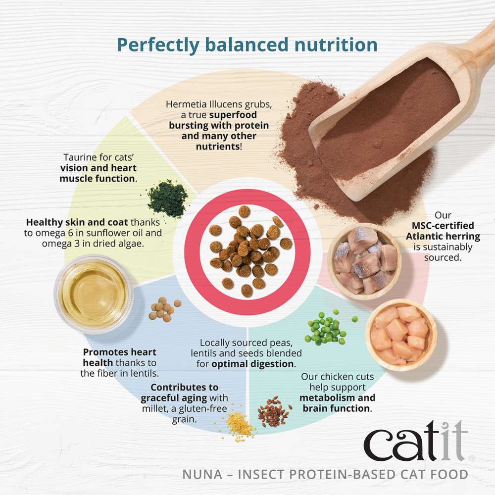 Catit Nuna Insect Protein Based Dry Cat Food - Image 3