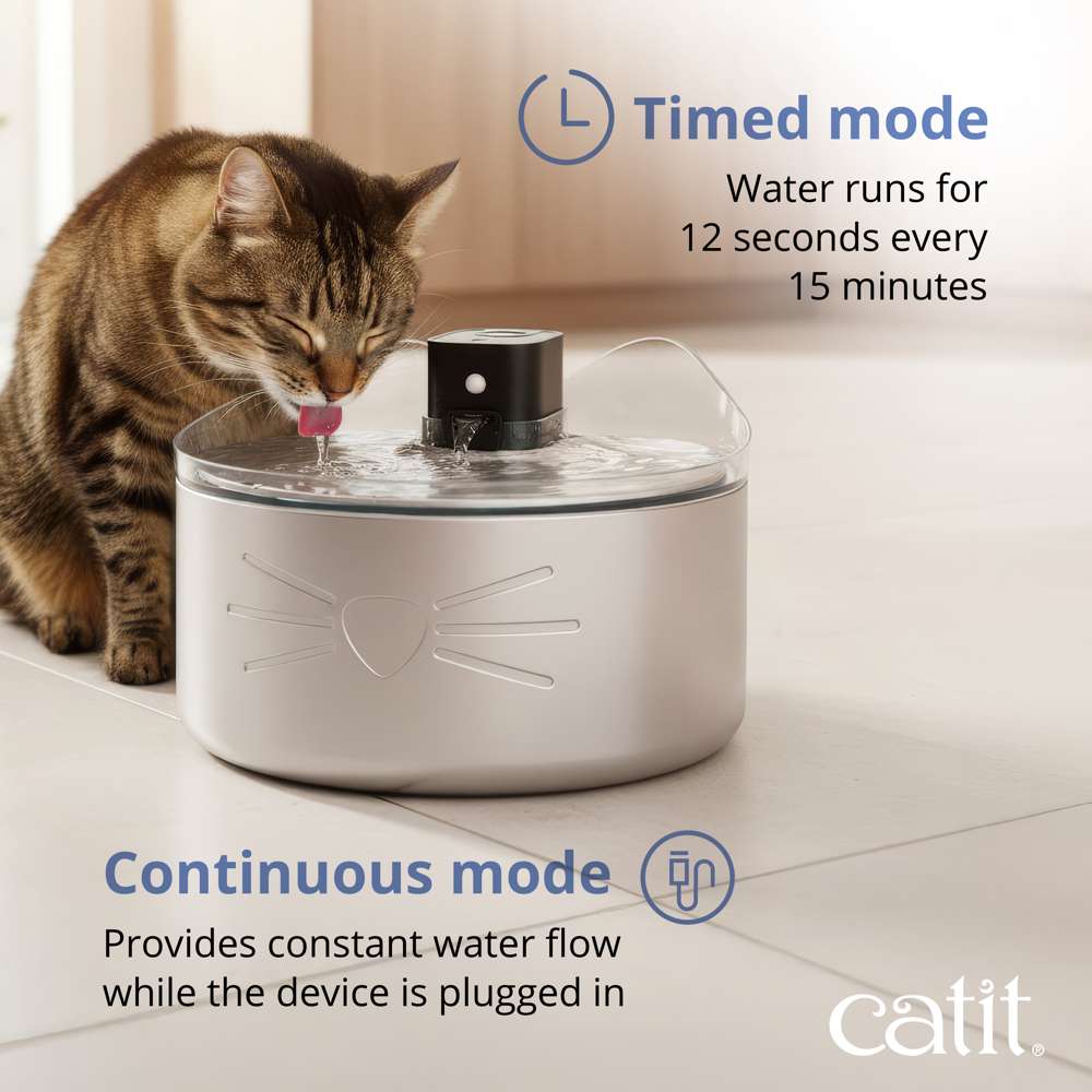 Catit PIXI Cordless XL Stainless Steel Water Drinking Fountain - Image 4