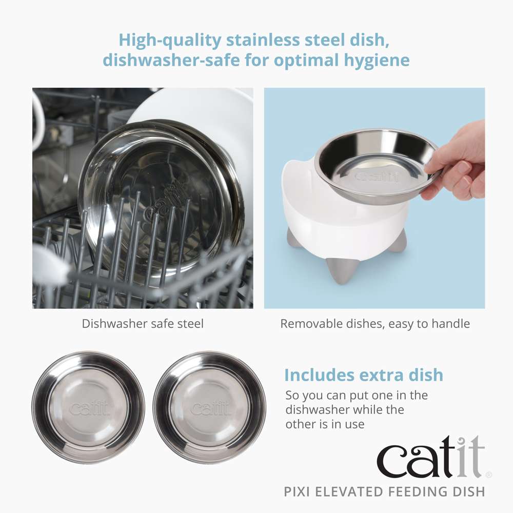 Catit PIXI Elevated Feeding Dish - Image 5