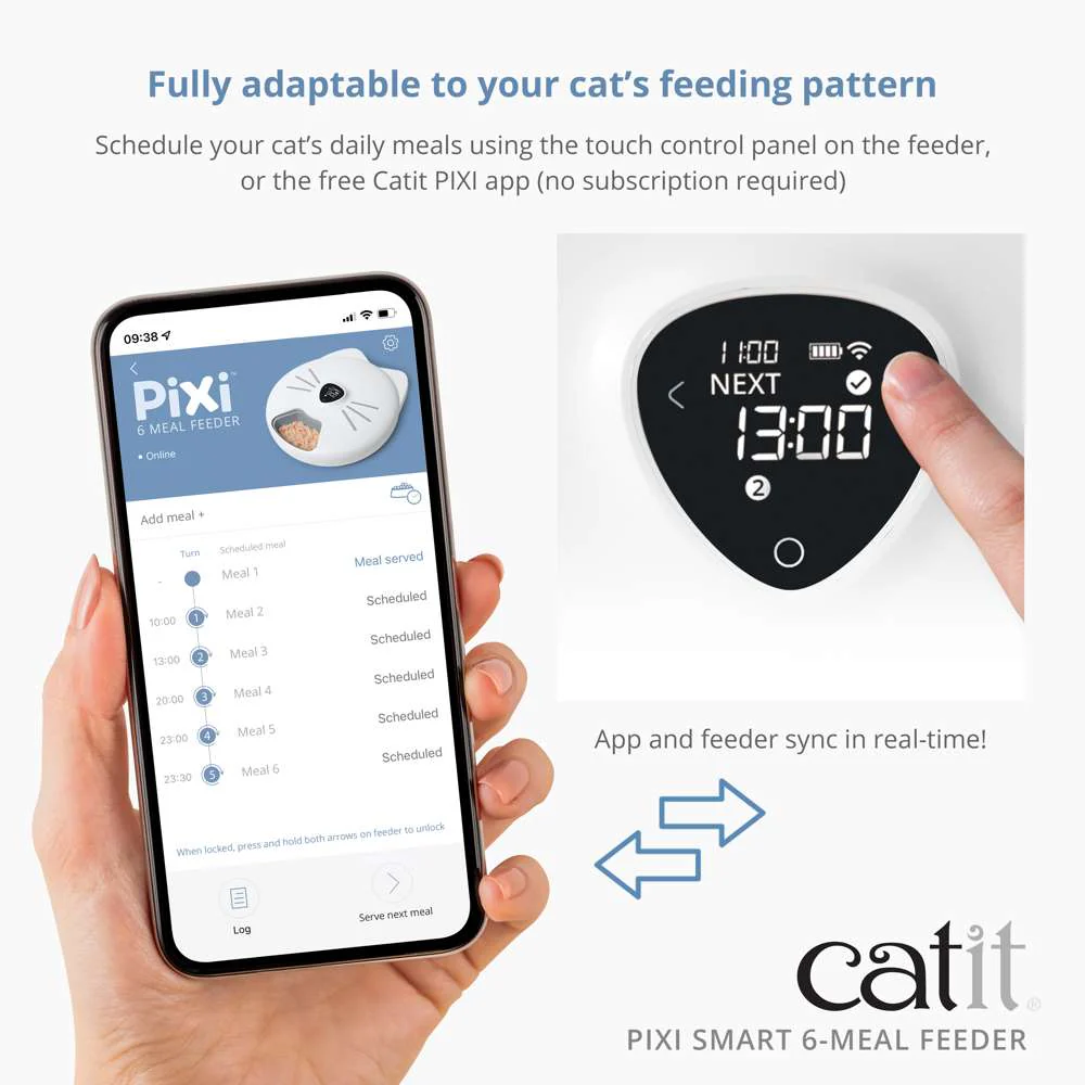 Catit PIXI Smart 6 Meal Feeder - Image 3