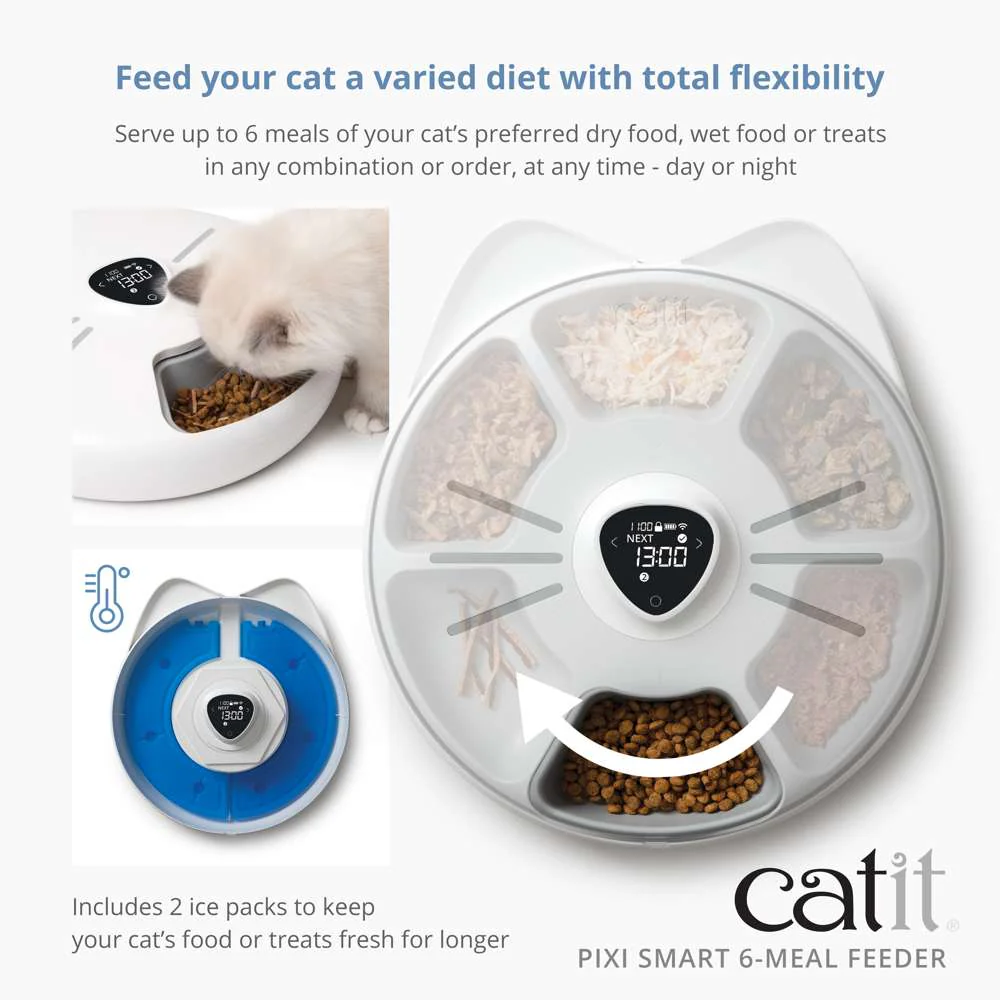 Catit PIXI Smart 6 Meal Feeder - Image 4