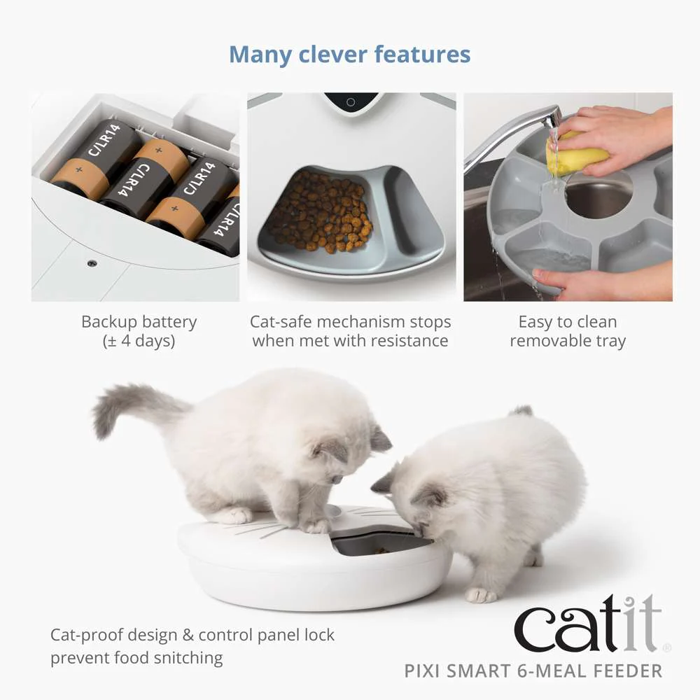 Catit PIXI Smart 6 Meal Feeder - Image 6