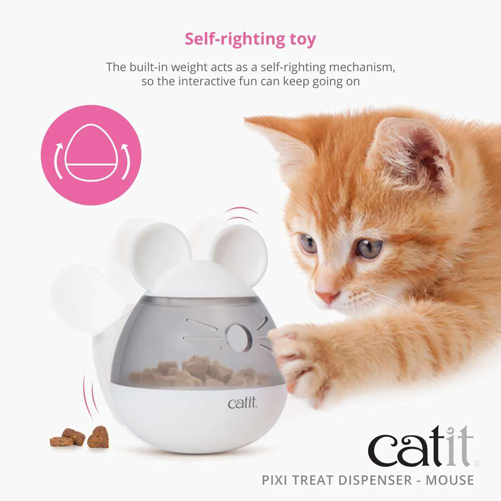 Catit PIXI Treat Dispenser Toy – Mouse - Image 2