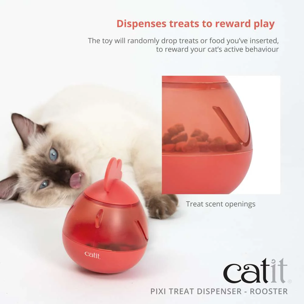Catit PIXI Treat Dispenser Toy – Rooster - Image 3