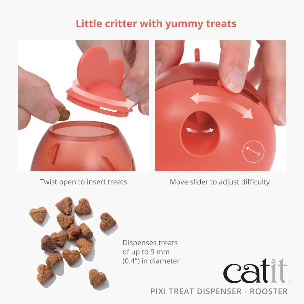 Catit PIXI Treat Dispenser Toy – Rooster - Image 4