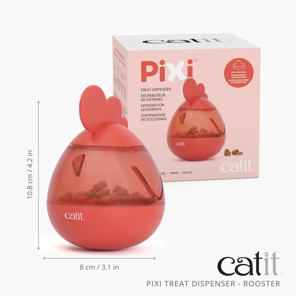 Catit PIXI Treat Dispenser Toy – Rooster - Image 6