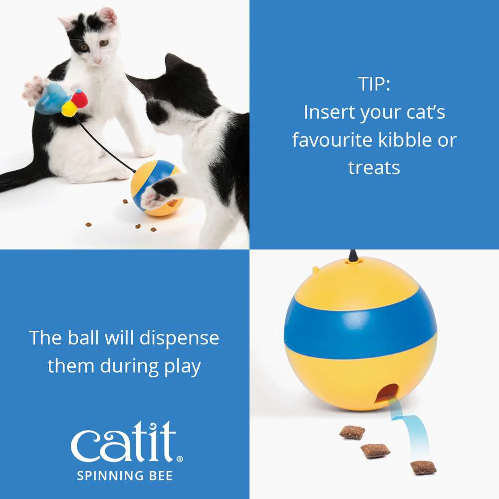 Catit Play Spinning Bee Treat & Laser Toy - Image 4
