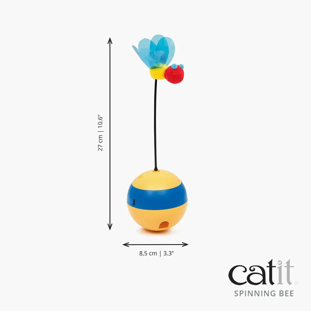 Catit Play Spinning Bee Treat & Laser Toy - Image 6
