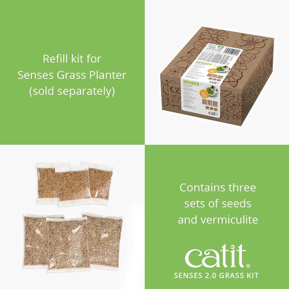 Catit Senses Cat Grass Refill Kit - Image 4
