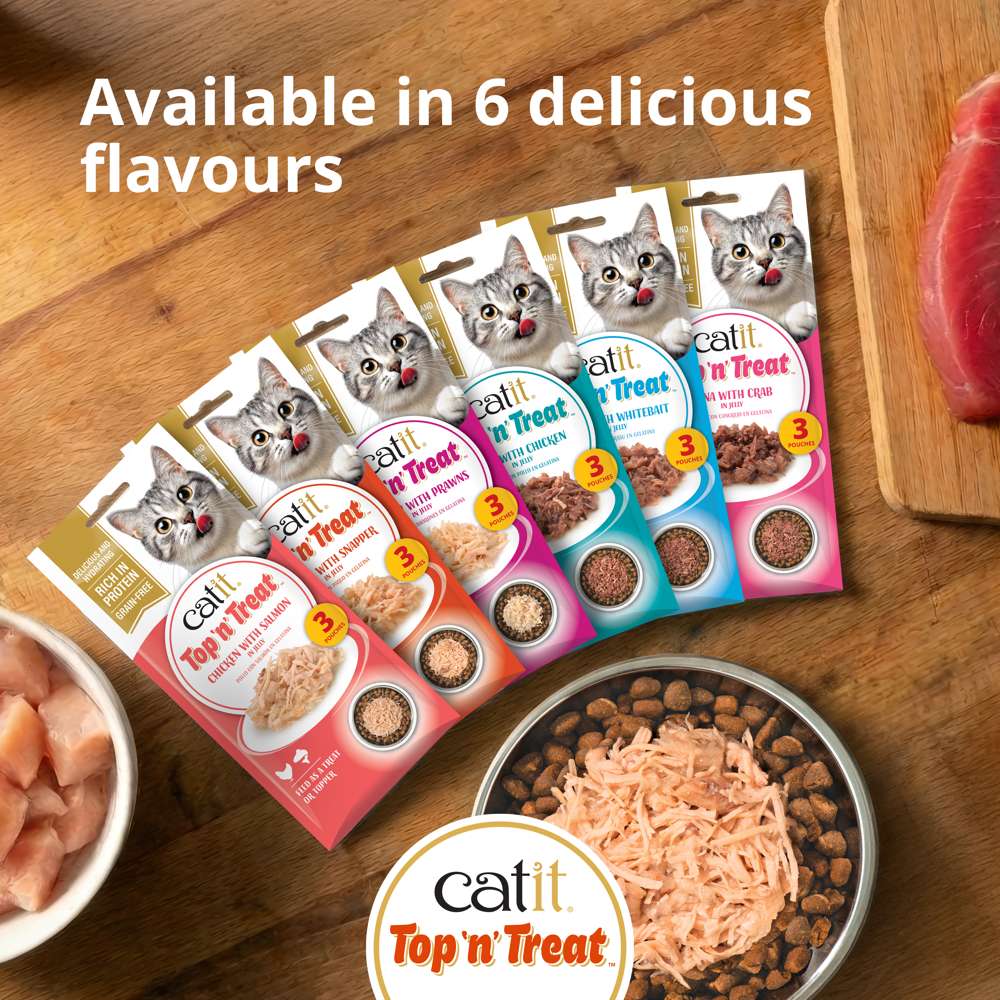 Catit Chicken Top 'n' Treat 8 Pack (24x60g) - Image 5