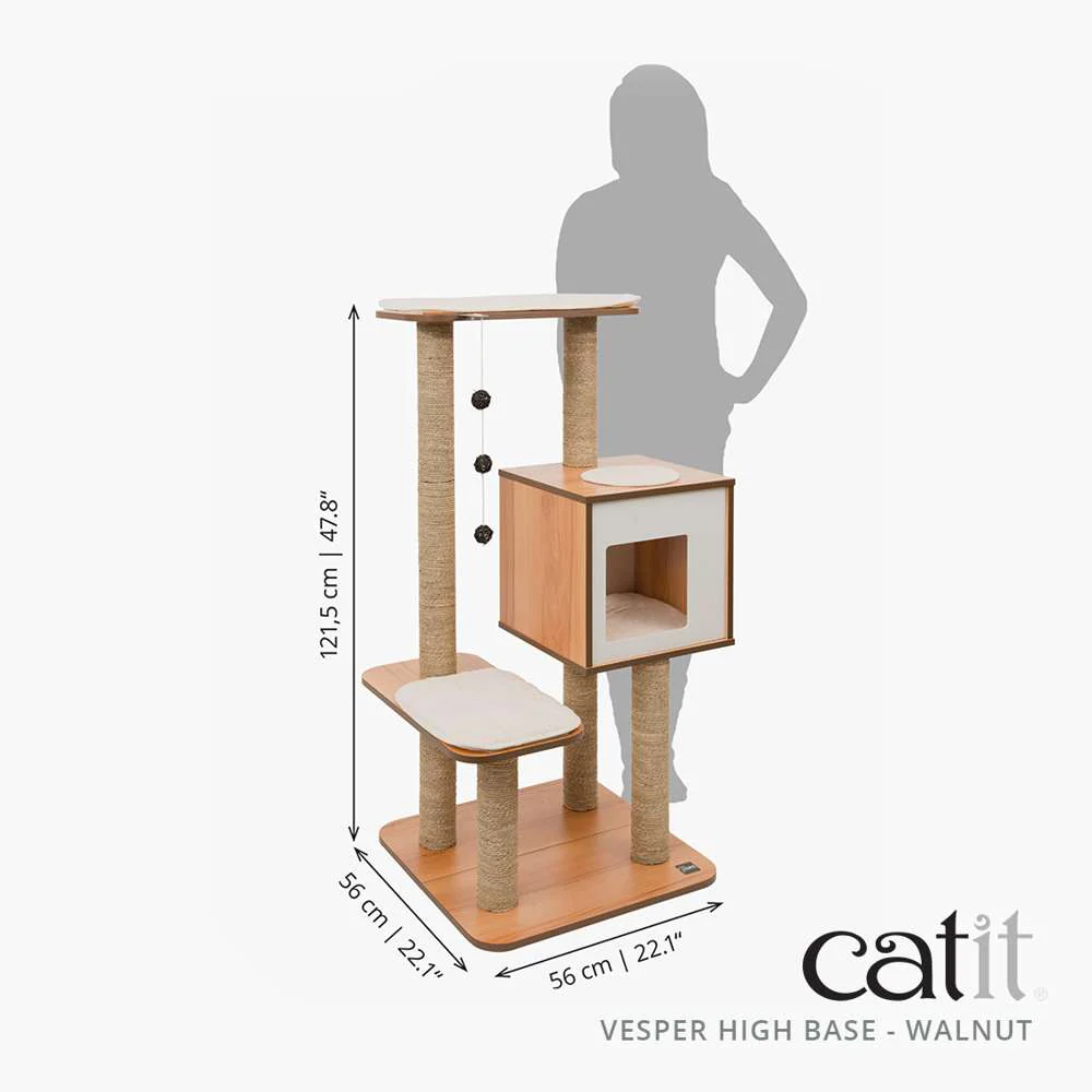 Catit Vesper High Base Walnut - Image 7